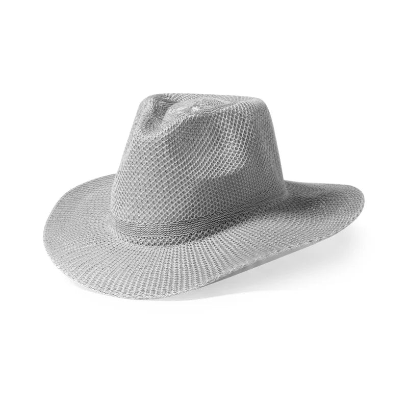 Chapeau En Synthétique Avec Ruban Confortable Hindyp Gris Chapeaux