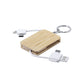 Chargeur porte clés en bambou RUSELL