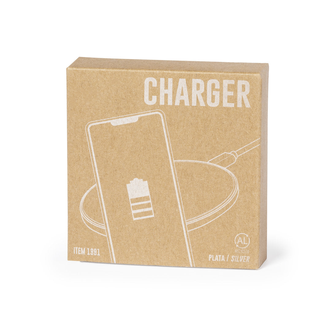 Chargeur sans fil 15w, aluminium recyclé GOLOP étui carton