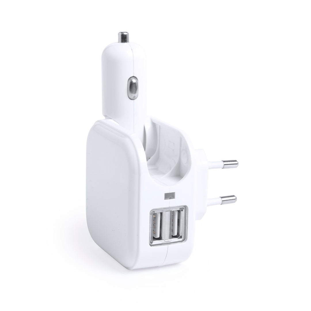 Chargeur usb compact 2100 mAh avec 2 sorties usb DABOL