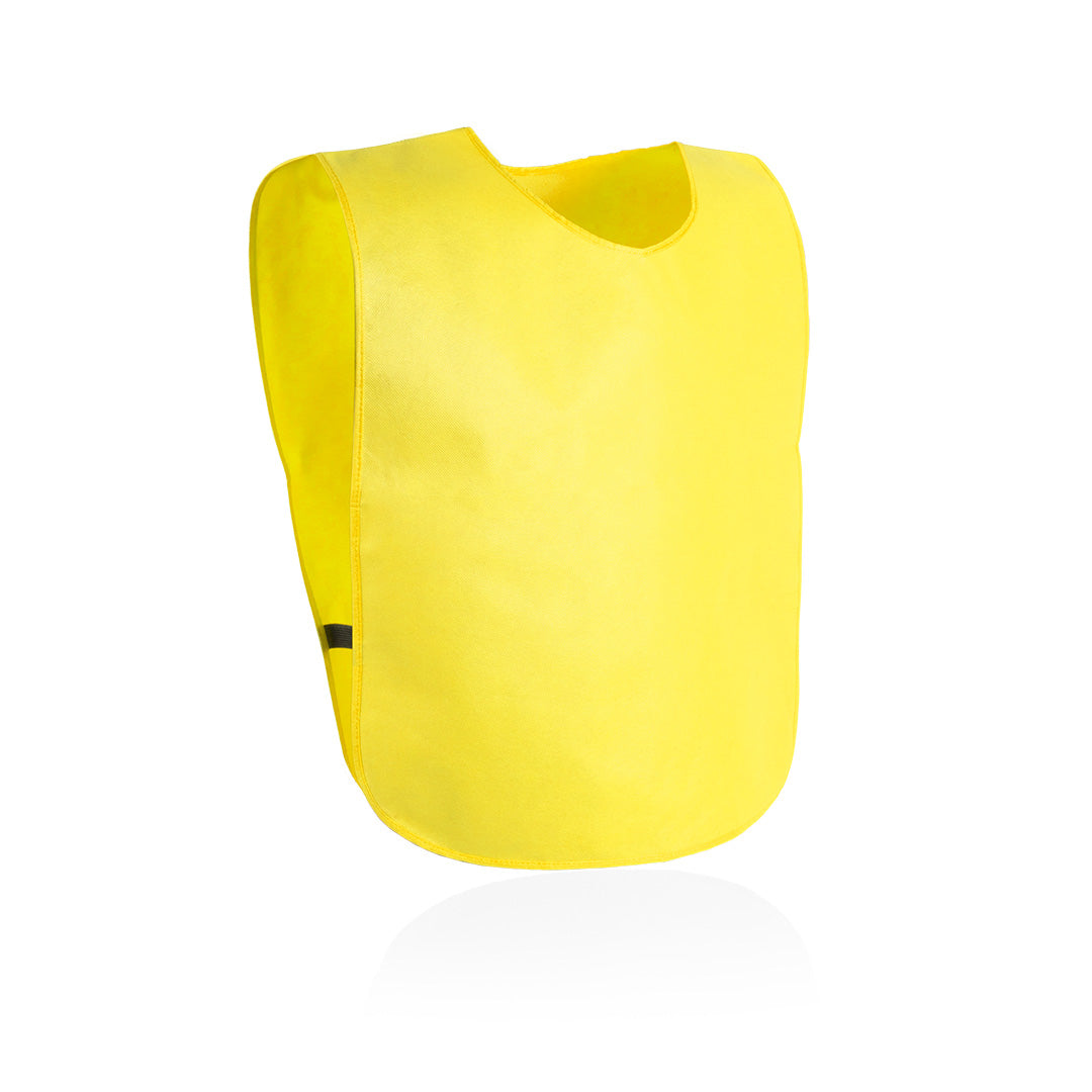 Chasuble de sport pour adultes en non tissé résistant CAMBEX jaune