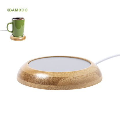 Chauffe tasse connexion usb en bambou LIGRANT