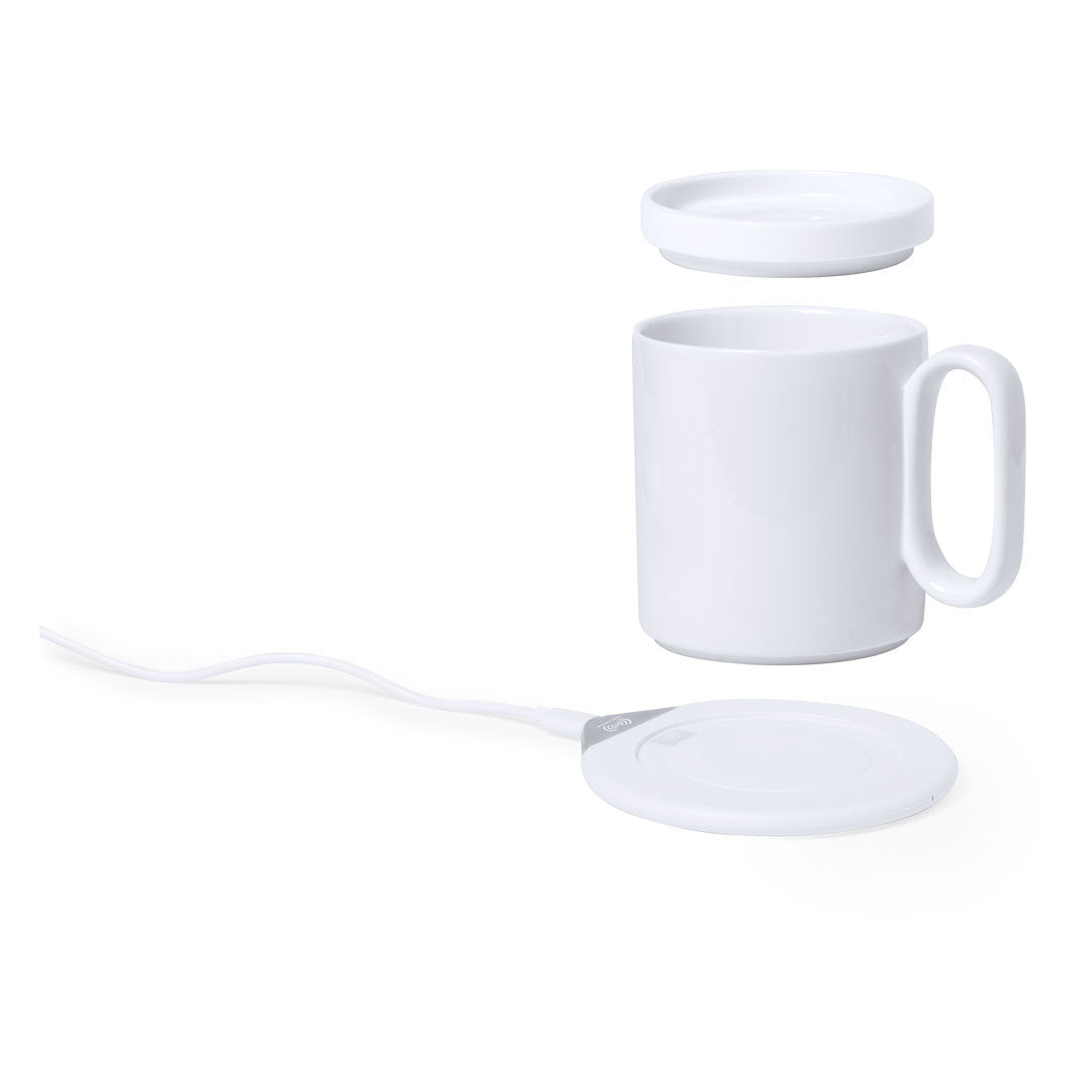 Chauffe-tasse Sans Fil Rechargeable - 3 Températures Réglables (55°/65°/75°C) Pour Bureau, Cuisine Ou Table De Nuit