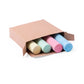 Set de 4 craies de couleurs bleue, rose, vert et jaune REMIX