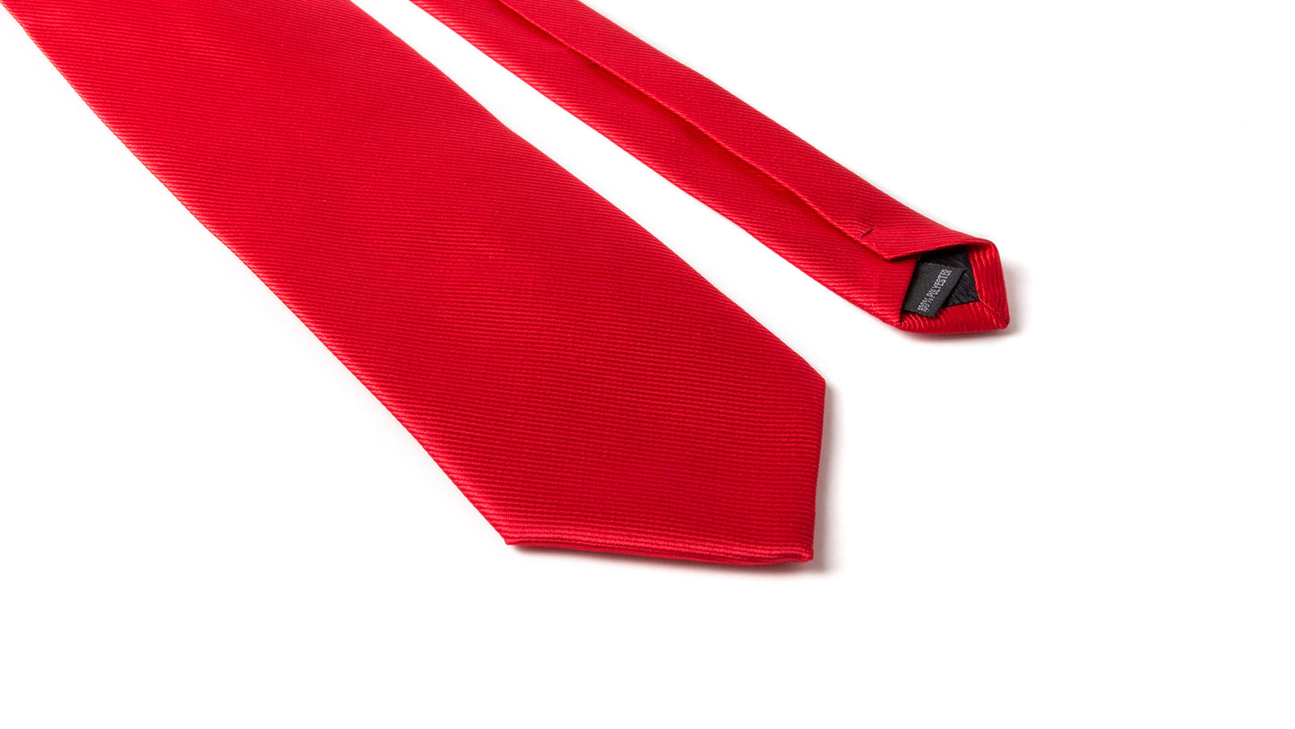 Cravate en polyester doux satiné SERQ avec logo entreprise