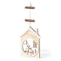 Décoration de Noël élégante et moderne en bois naturel ROMAN