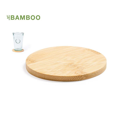 dessous de verre en bambou naturel
