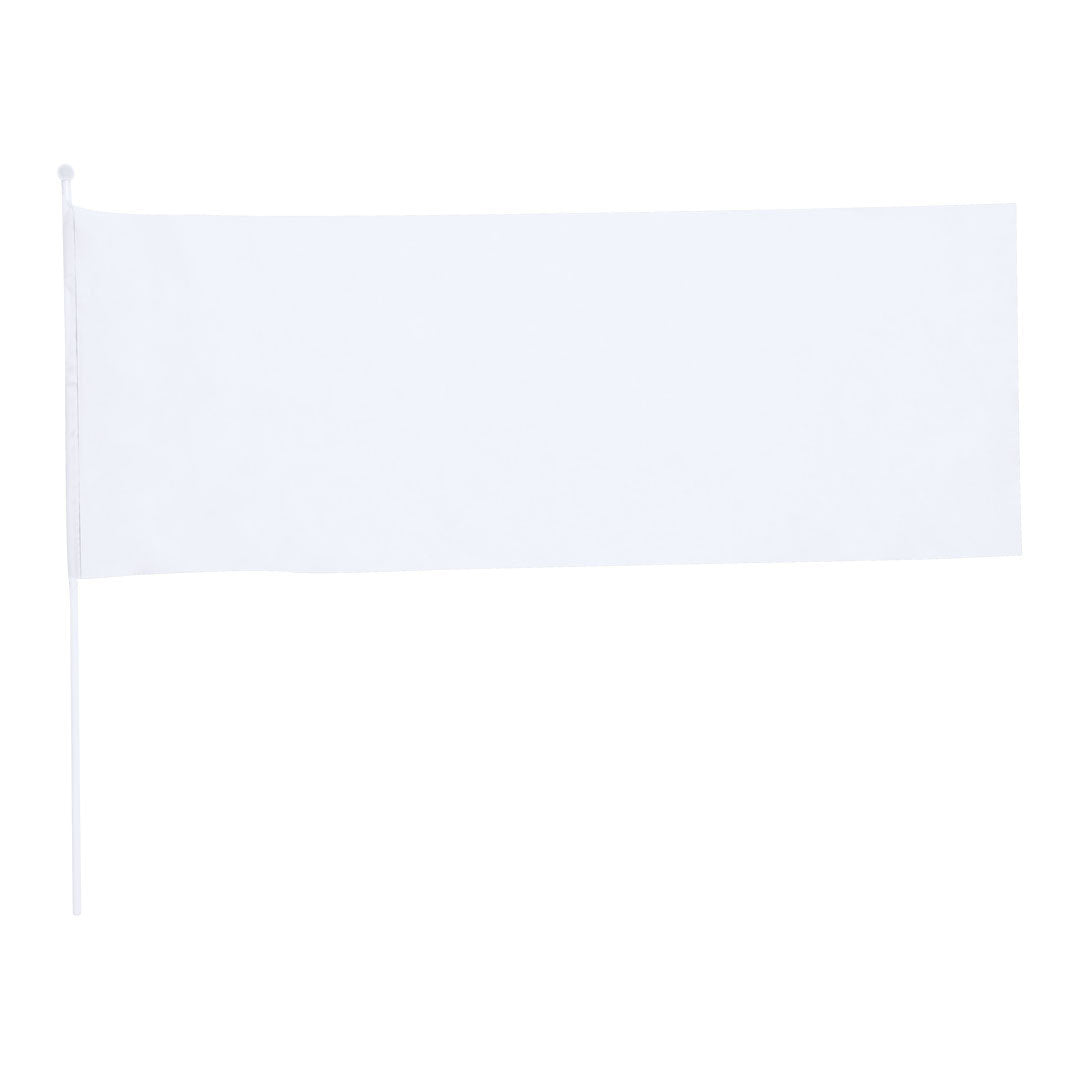 Mât de drapeau blanc pour une présentation propre et professionnelle.