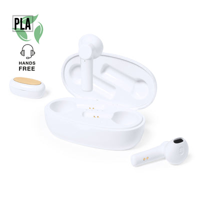 Écouteurs intra-auriculaires en matériau PLA résistant 100% naturel.