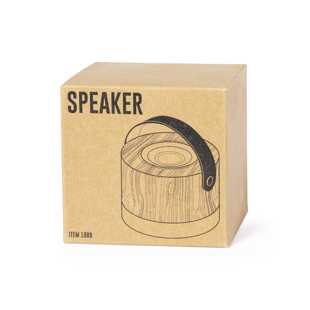 Enceinte Bluetooth 300 mAh en bambou DURBAL étui carton