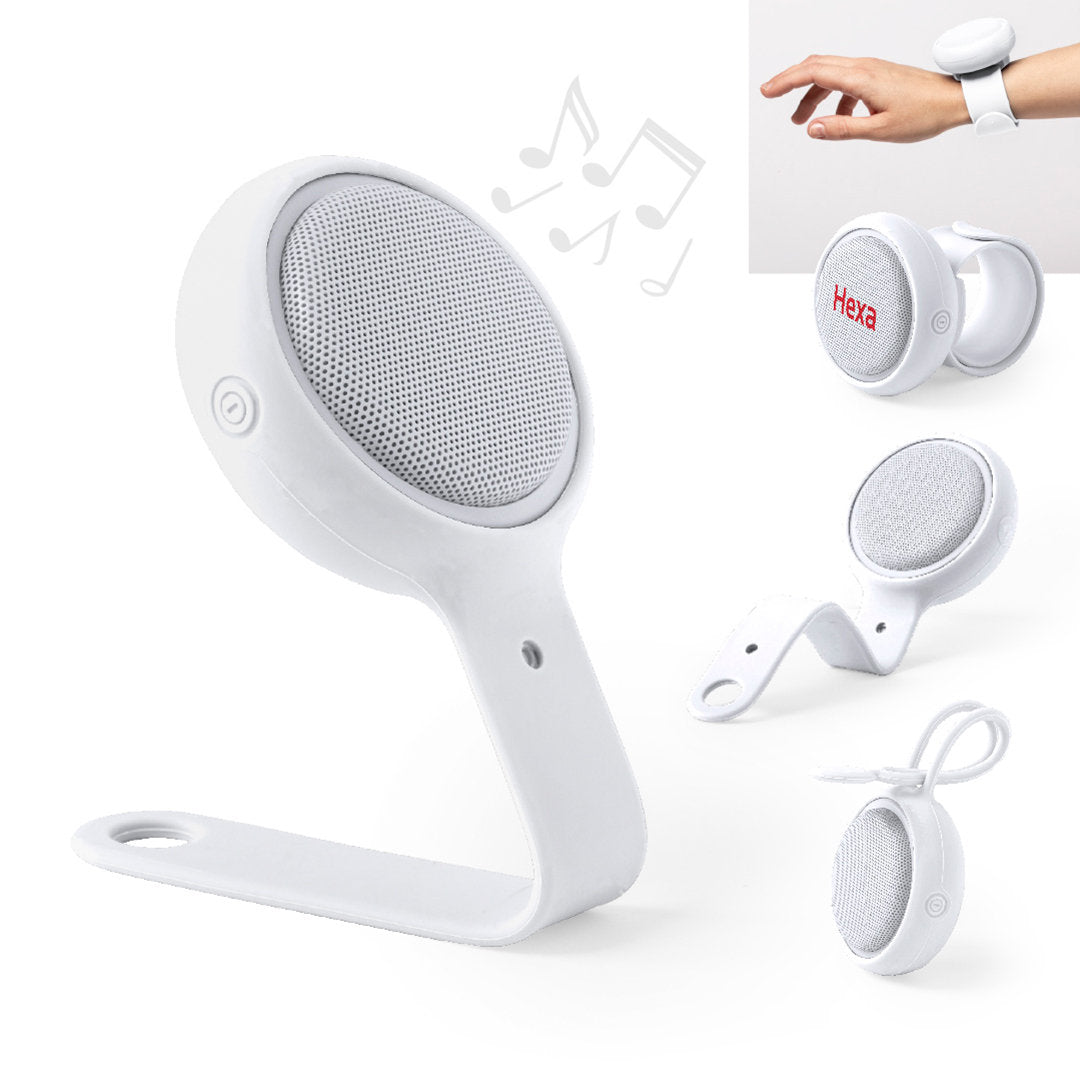 Enceinte bluetooth 300 mAh, puissance sonore 3w, en abs et silicone LAKON