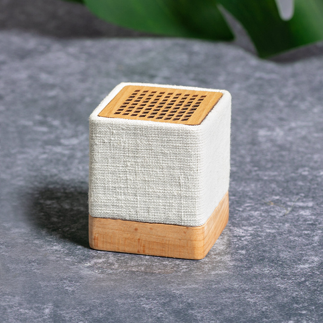 Enceinte en chanvre organique et bois