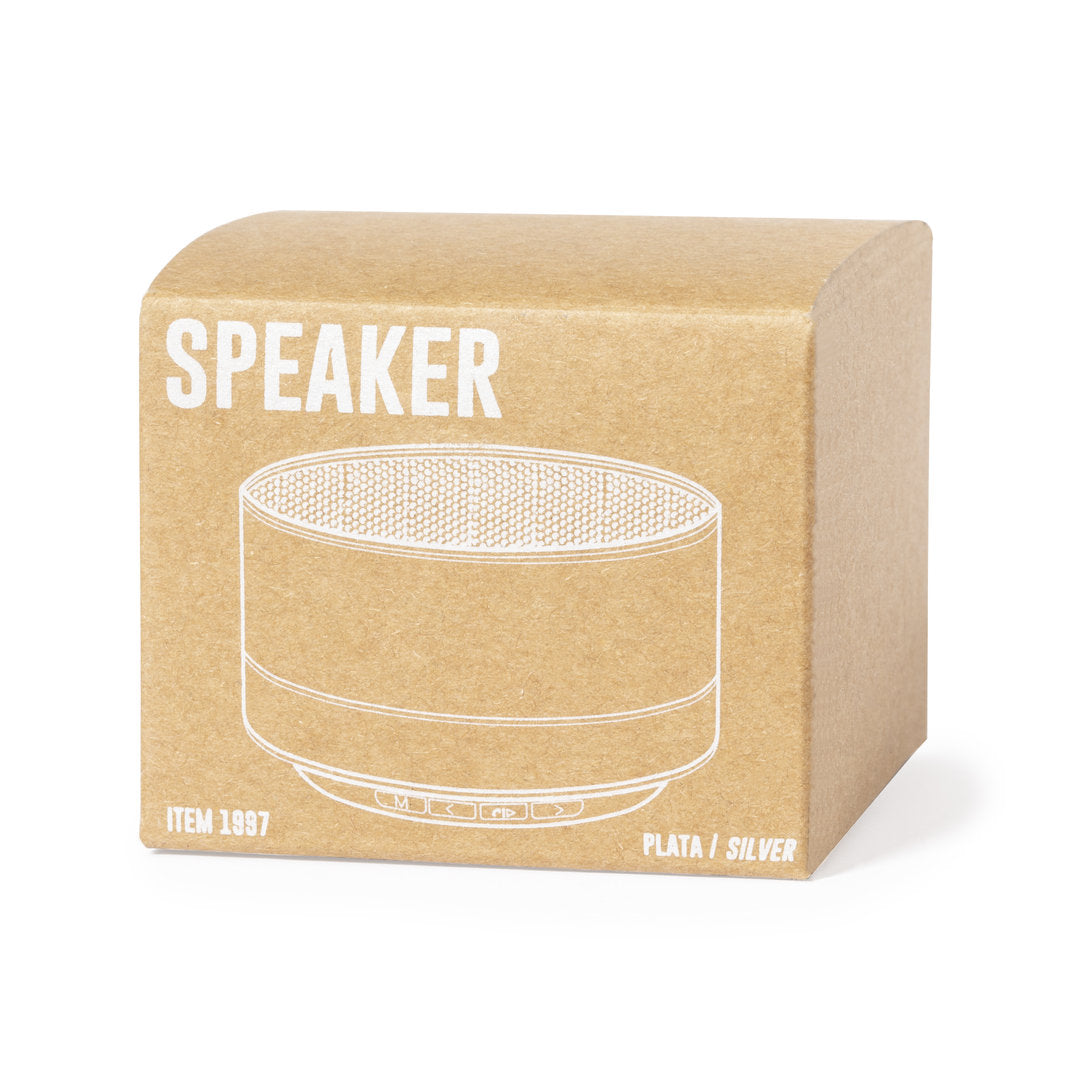 Enceinte puissance sonore 3w, batterie 450 mAh en aluminium recyclé SKIND étui carton