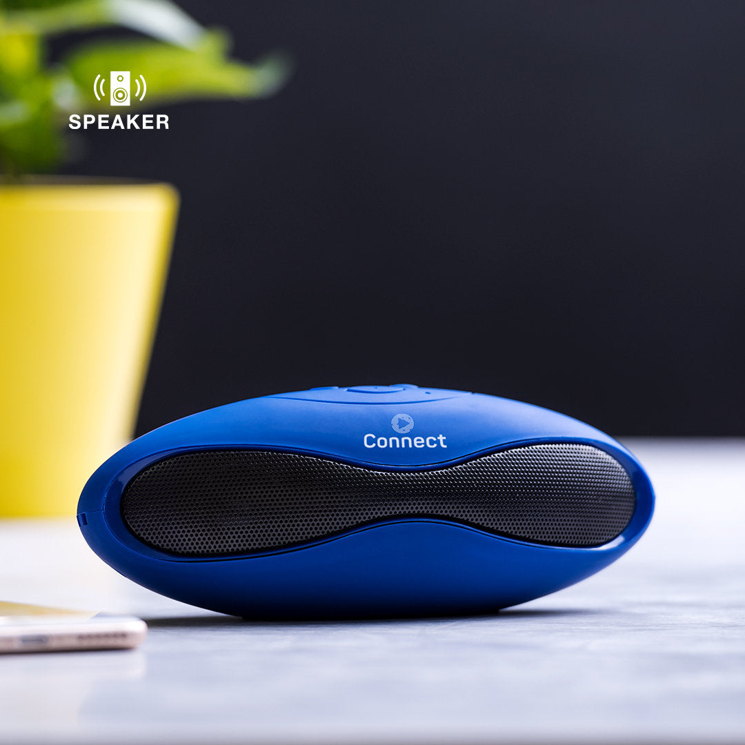 Enceintes avec connexion bluetooth, 3w, batterie 300 mAh MORALS bleu