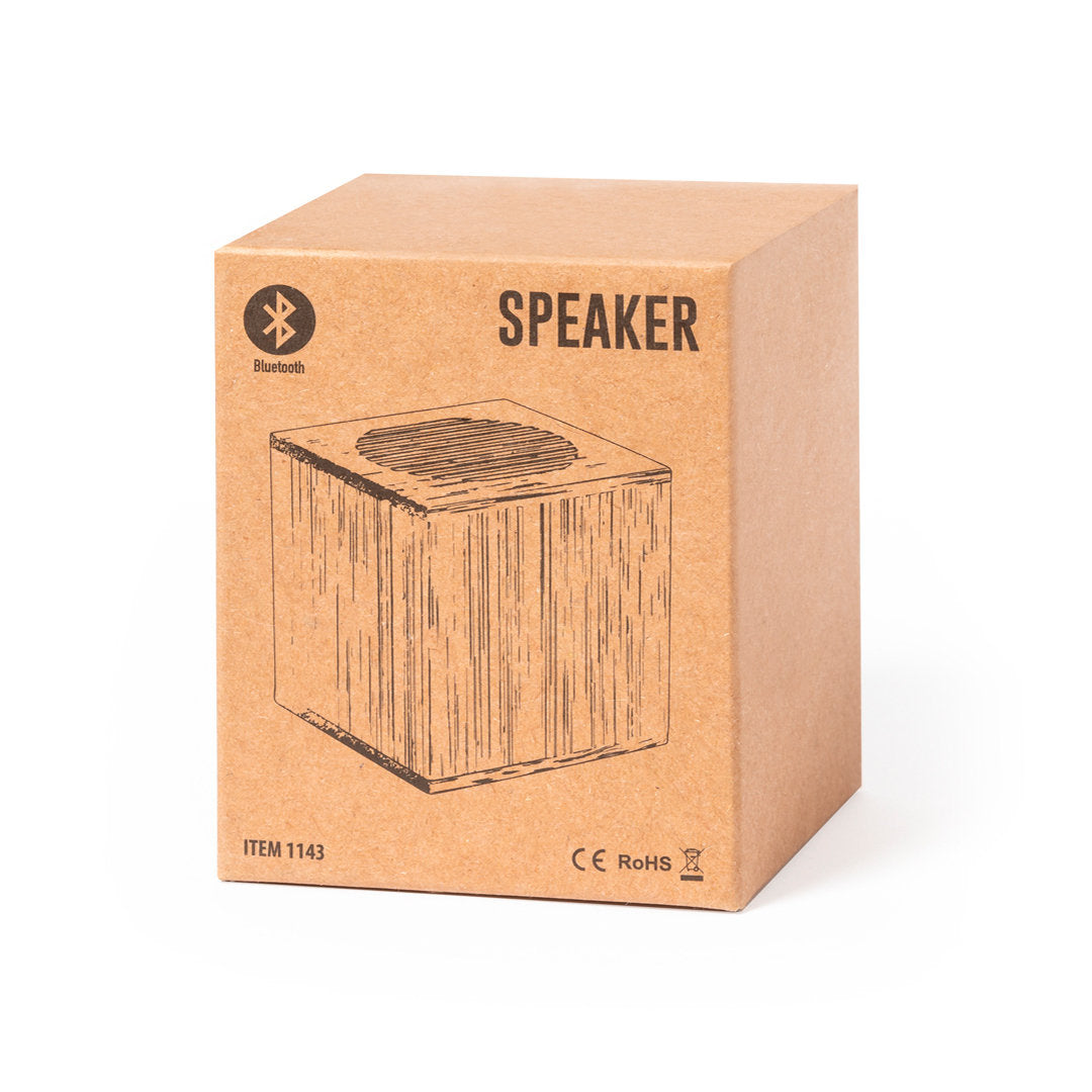 Enceintes bluetooth 5.0 3w, batterie 500 mAh en bambou TEODEN étui carton