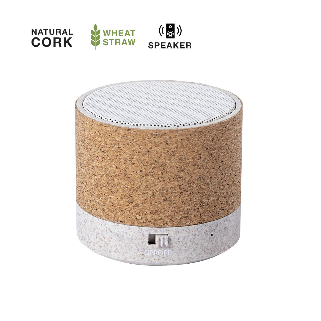 Haut-parleur Bluetooth® 5.0 éco-conçu en liège et canne à blé pour une expérience d'écoute respectueuse de l'environnement