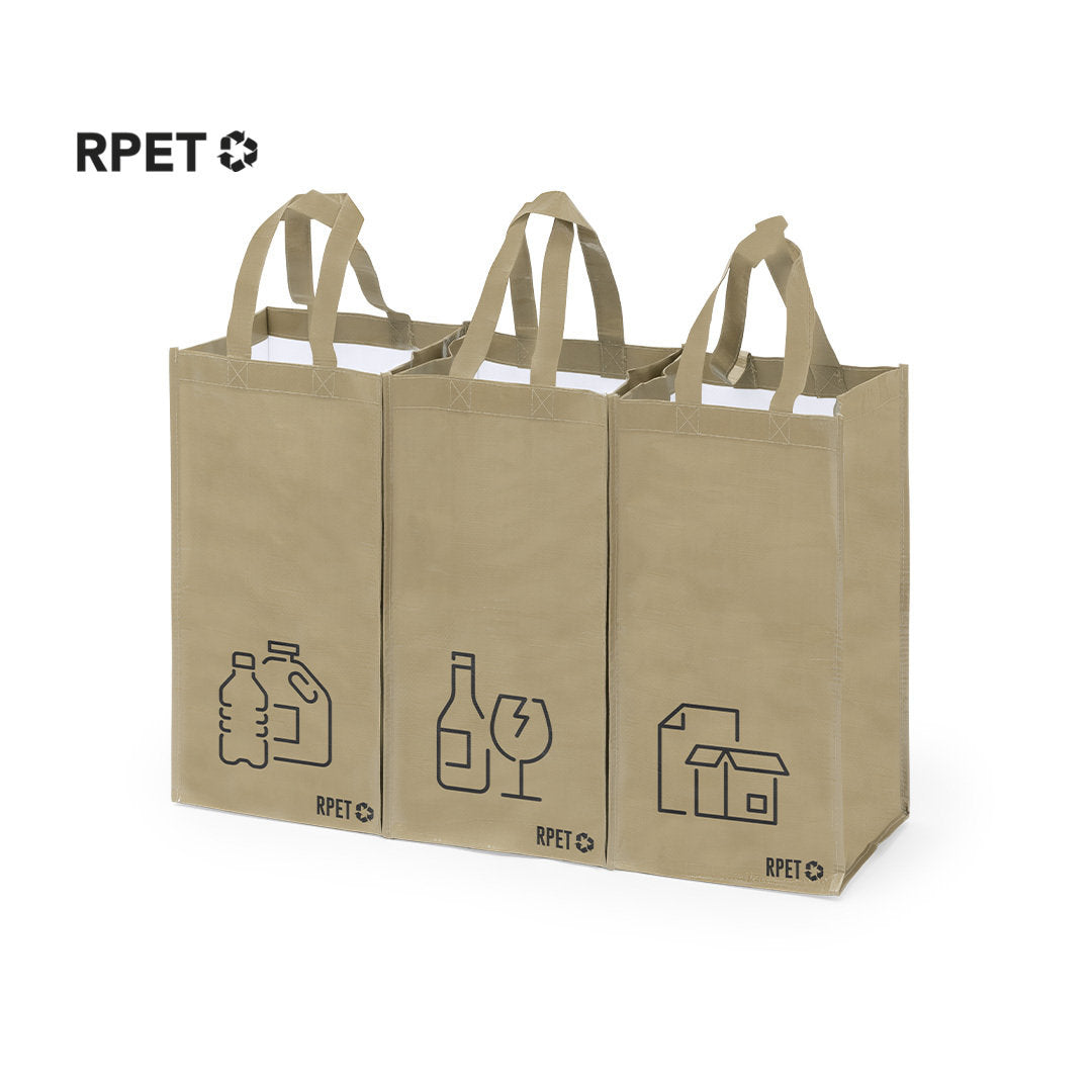 Ensemble 3 sacs de recyclage en polyester STUGGAR personnalisable logo entreprise