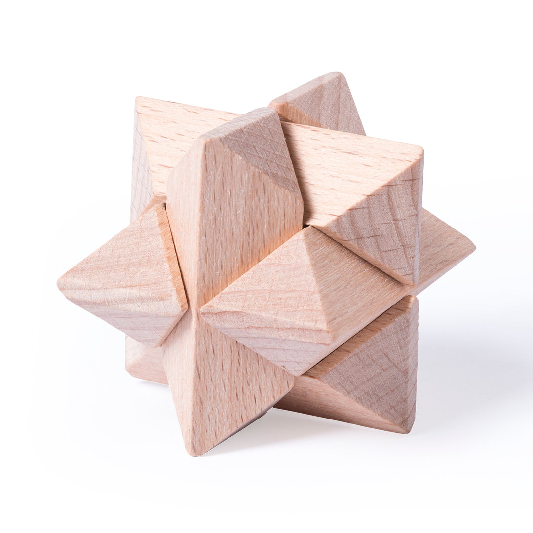 Jeux d'adresse en bois naturel regroupés en un ensemble de 3, présenté dans une boîte avec couvercle coulissant