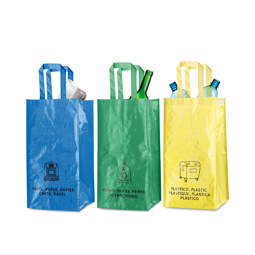 Ensemble de 3 sacs avec poignées renforcées LOPACK personnalisable logo entreprise