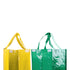 Ensemble de 3 sacs avec poignées renforcées LOPACK vert jaune et bleu pour le tri selectif