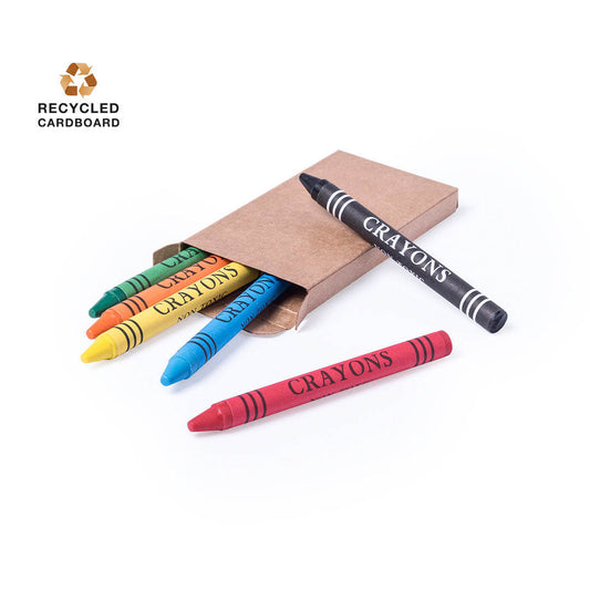 Ensemble de 6 crayons de cire PICHI personnalisable logo entreprise