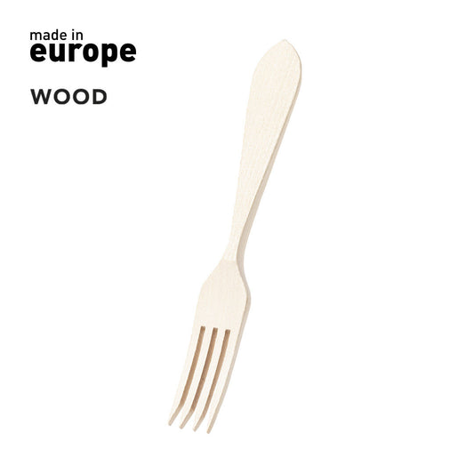Fourchette en bois naturel certifié pefc OFFEN personnalisable logo entreprise