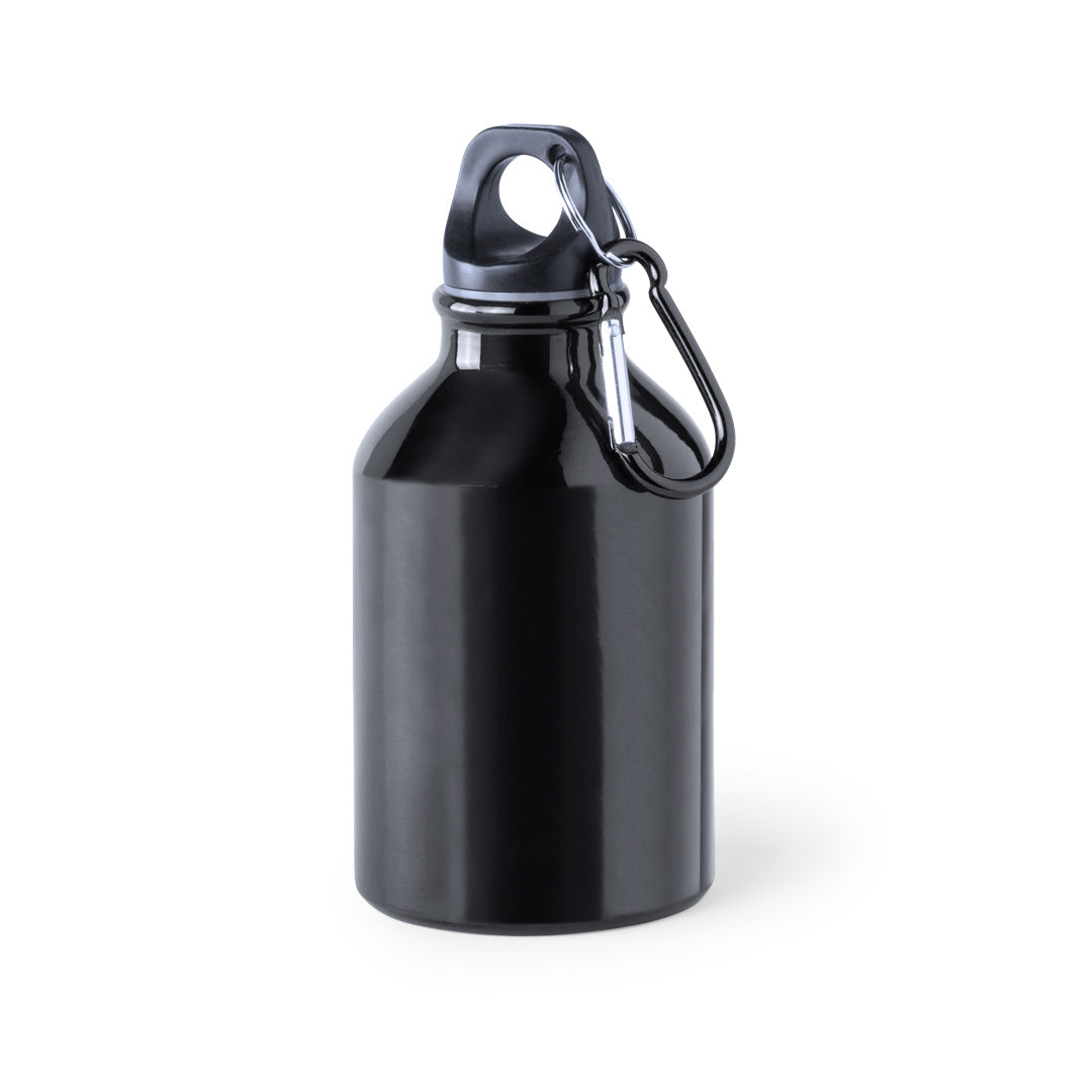 Gourde de 330ml avec corps en aluminium HENZO noire