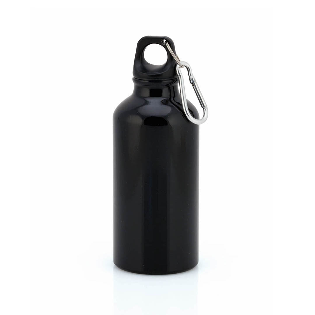 Gourde de 400ml en aluminium MENTO noire