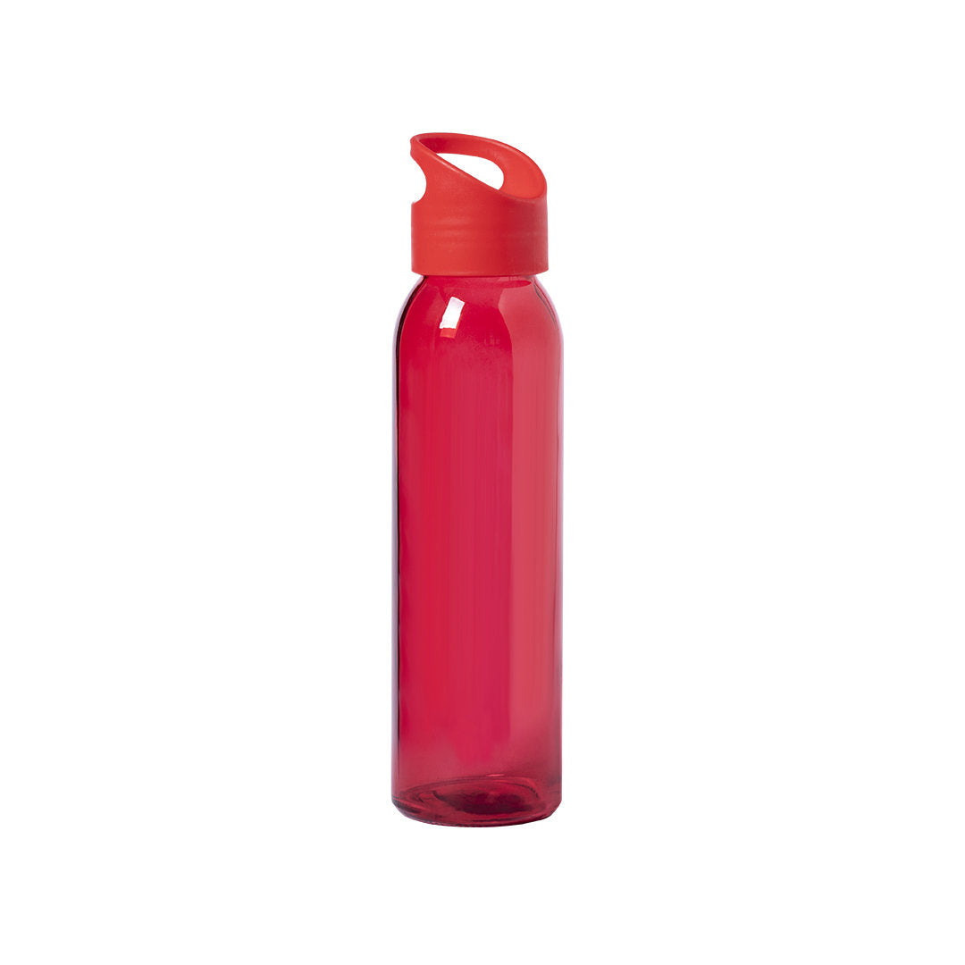 Gourde de 470ml en verre sans bpa TINOF rouge