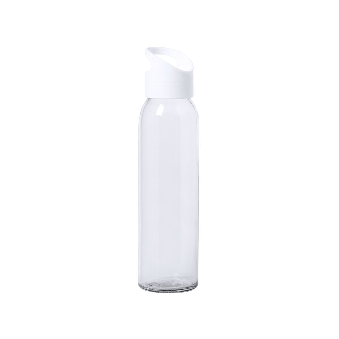 Gourde de 470ml en verre sans bpa TINOF blanche