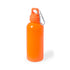 Gourde de 600 ml avec corps en PS translucide ZANIP orange