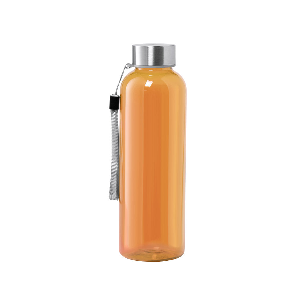 Gourde de 600ml en rpet et acier inoxydable sans bpa LECIT orange