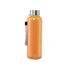 Gourde de 600ml en rpet et acier inoxydable sans bpa LECIT orange