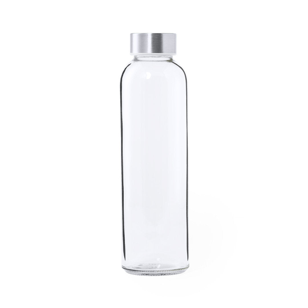 Gourde en verre et acier inoxydable de 500 ml sans bpa ELTRON avec logo