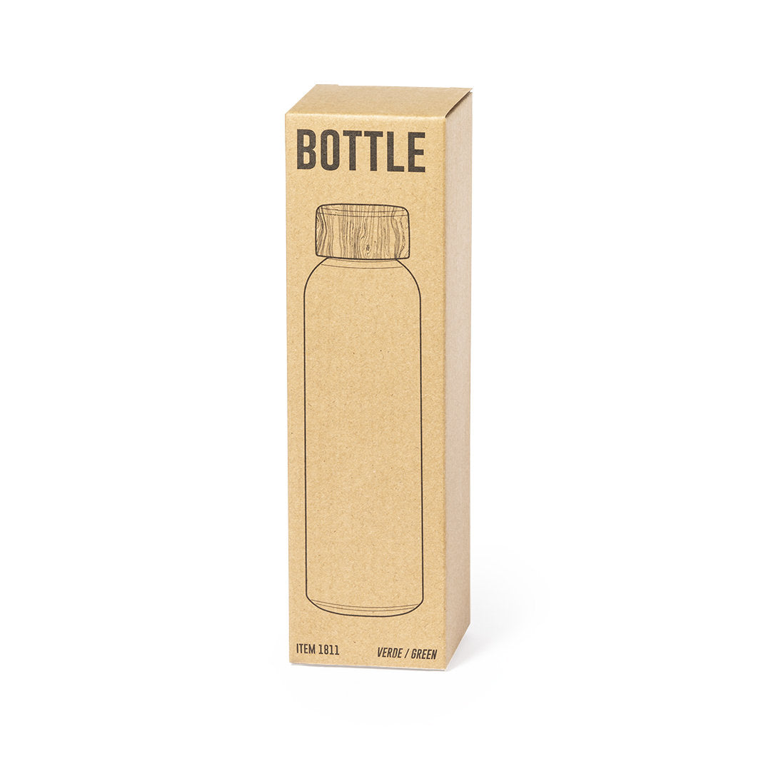 Gourde en verre et bambou de 500 ml sans bpa ESKAY étui carton