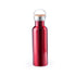 Gourdes 800ml en acier inoxydable et bambou TULMAN rouge