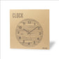 Horloge murale en bois YUSTRY