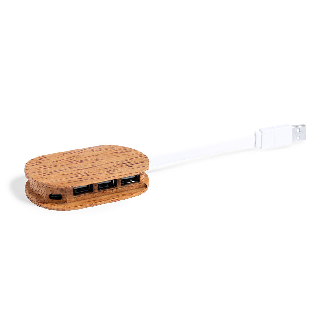 Hub USB fabriqué à partir de noix de coco pour favoriser la durabilité