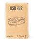 Hub USB présenté dans un coffret éco-conçu en carton kraft