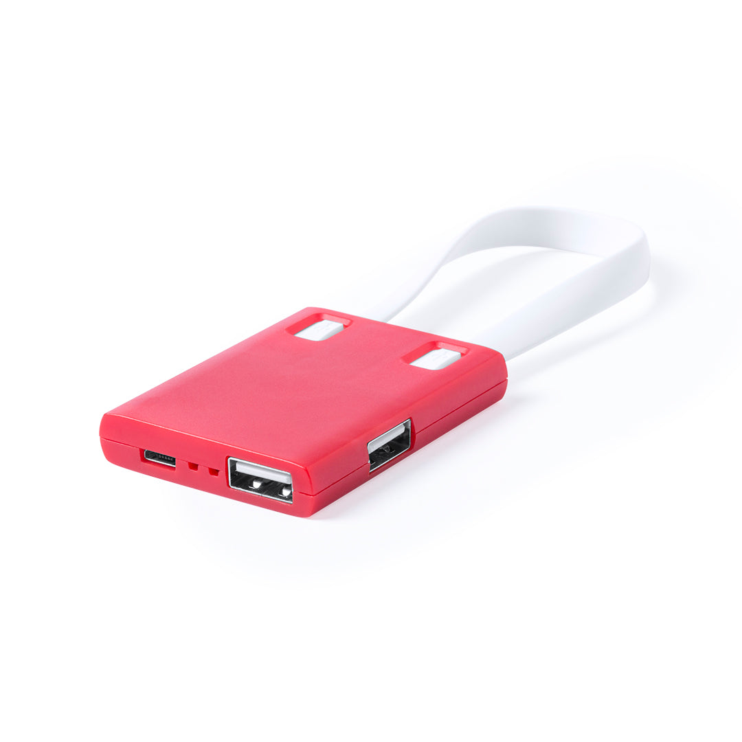 Hub usb avec port fonction chargeur, connexion micro usb, type c et lightning YURIAN