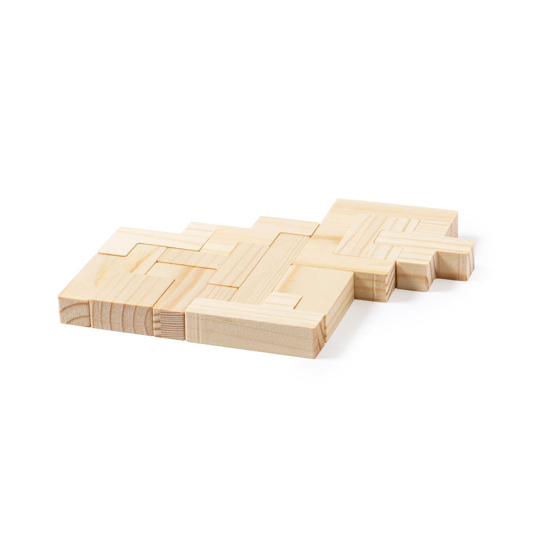 Ensemble complet de jeux d'adresse en bois résistant, 13 pièces incluses, boîte en bois avec couvercle