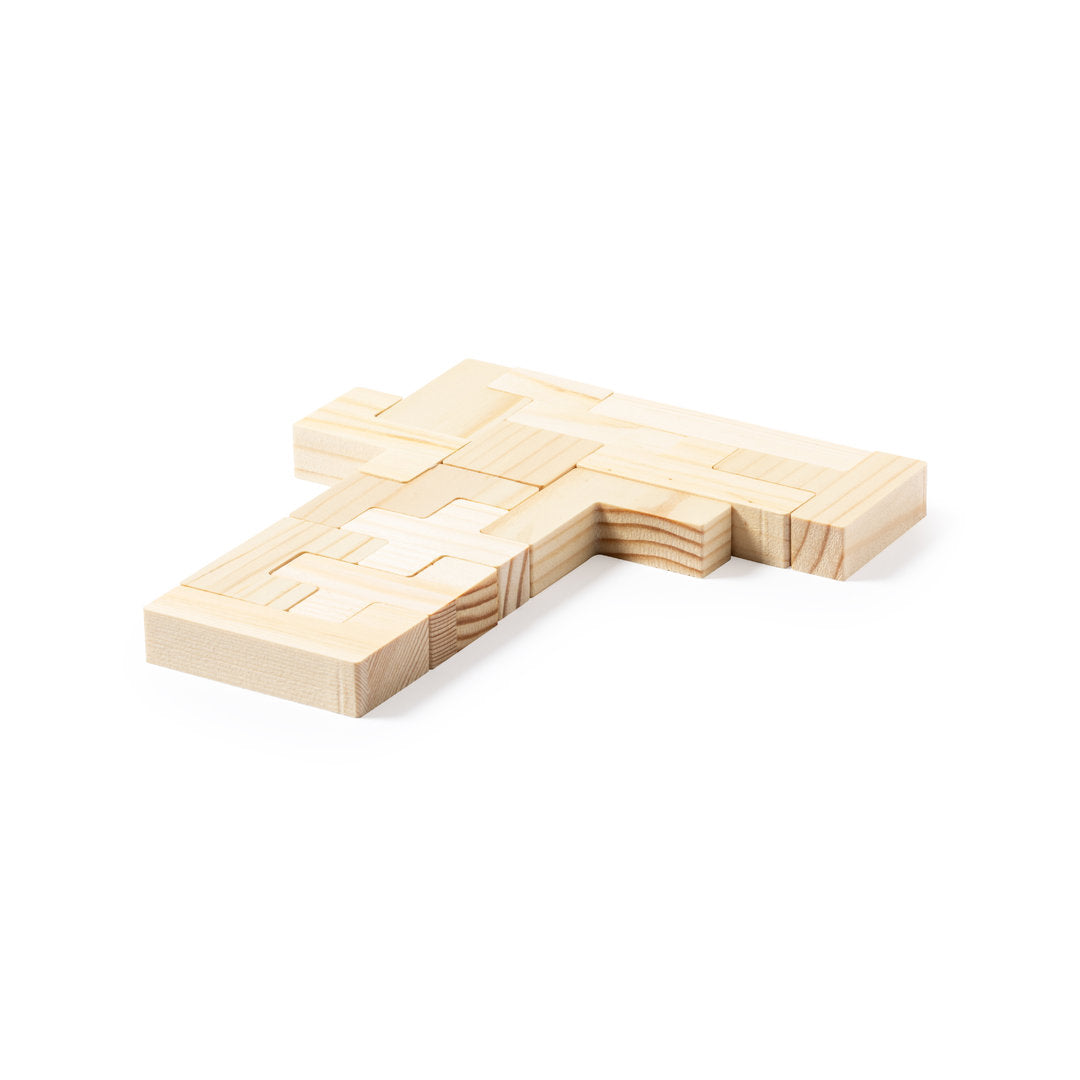 Jeux de précision en bois résistant, lot de 13 pièces, présentés dans une boîte individuelle de conception kraft