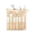 Jeu de quilles avec partie supérieure blanche en bois de pin naturel, 9 quilles, 3 boules, sac de transport en coton, boîte individuelle kraft