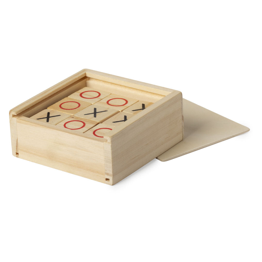 Ensemble complet de jeux de société en bois, 9 pièces incluses, coffret en bois avec couvercle coulissant