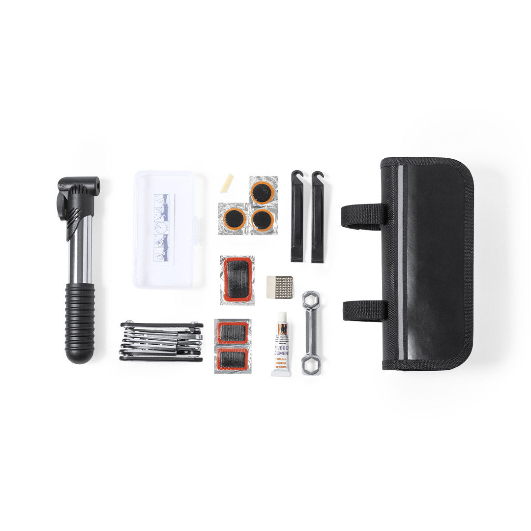 Ensemble complet d'outils de vélo avec démonte-pneu, outil multifonction, et kit de réparation de crevaison