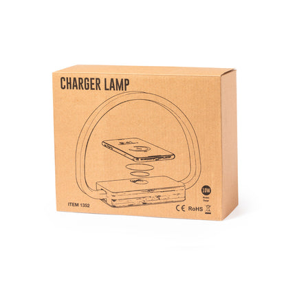Lampe chargeur fabriquée en bambou LABRUM étui carton