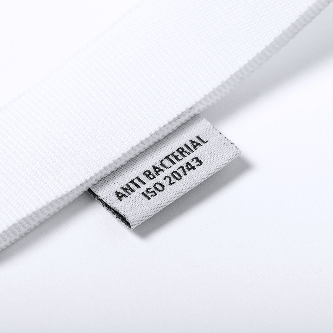 Lanyard antibactérien en polyester, avec badge et mousqueton en métal logo entreprise marque