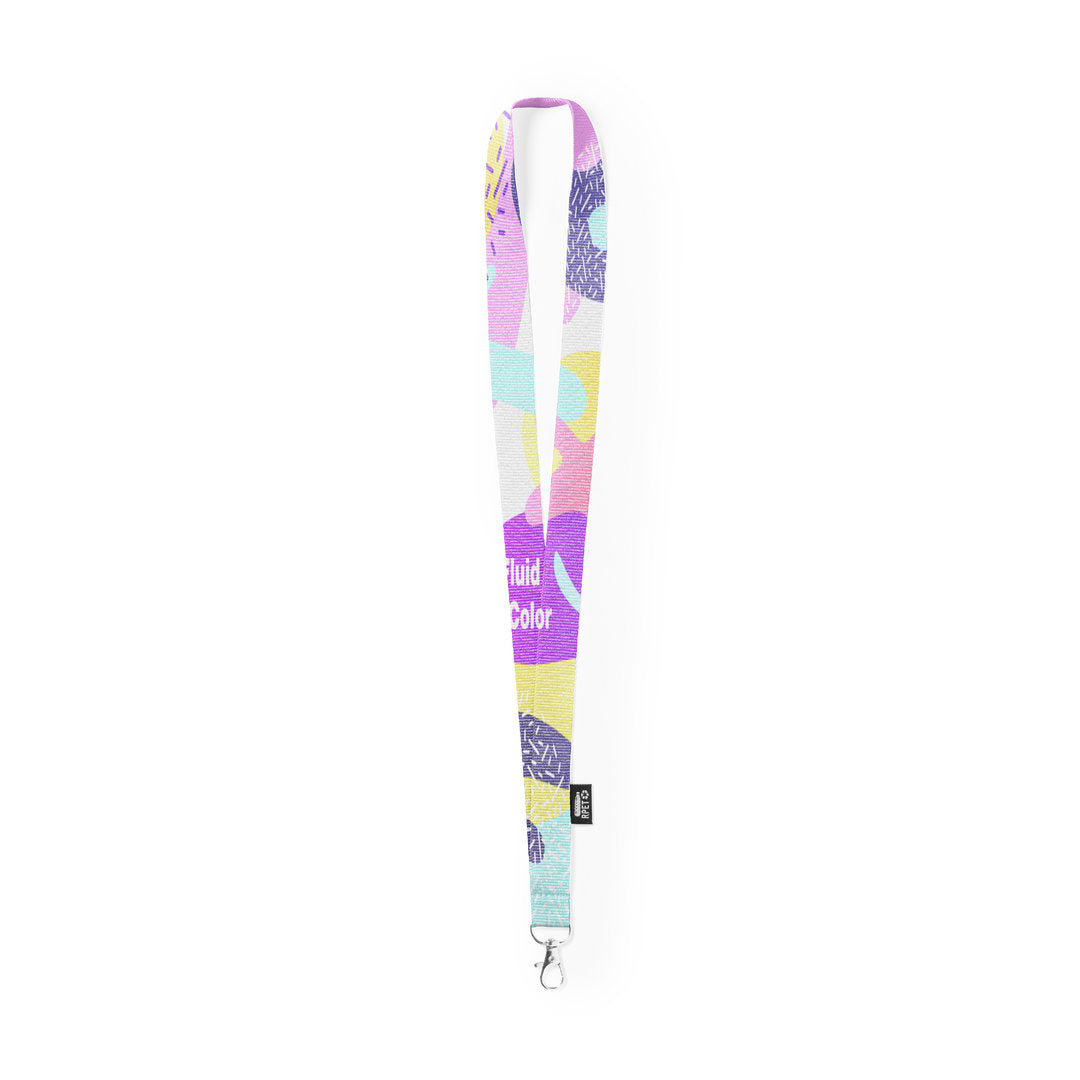 Lanyard en polyester 300d resistant rpet LORIET personnalisable