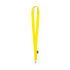 Lanyard en polyester 300d resistant rpet LORIET jaune