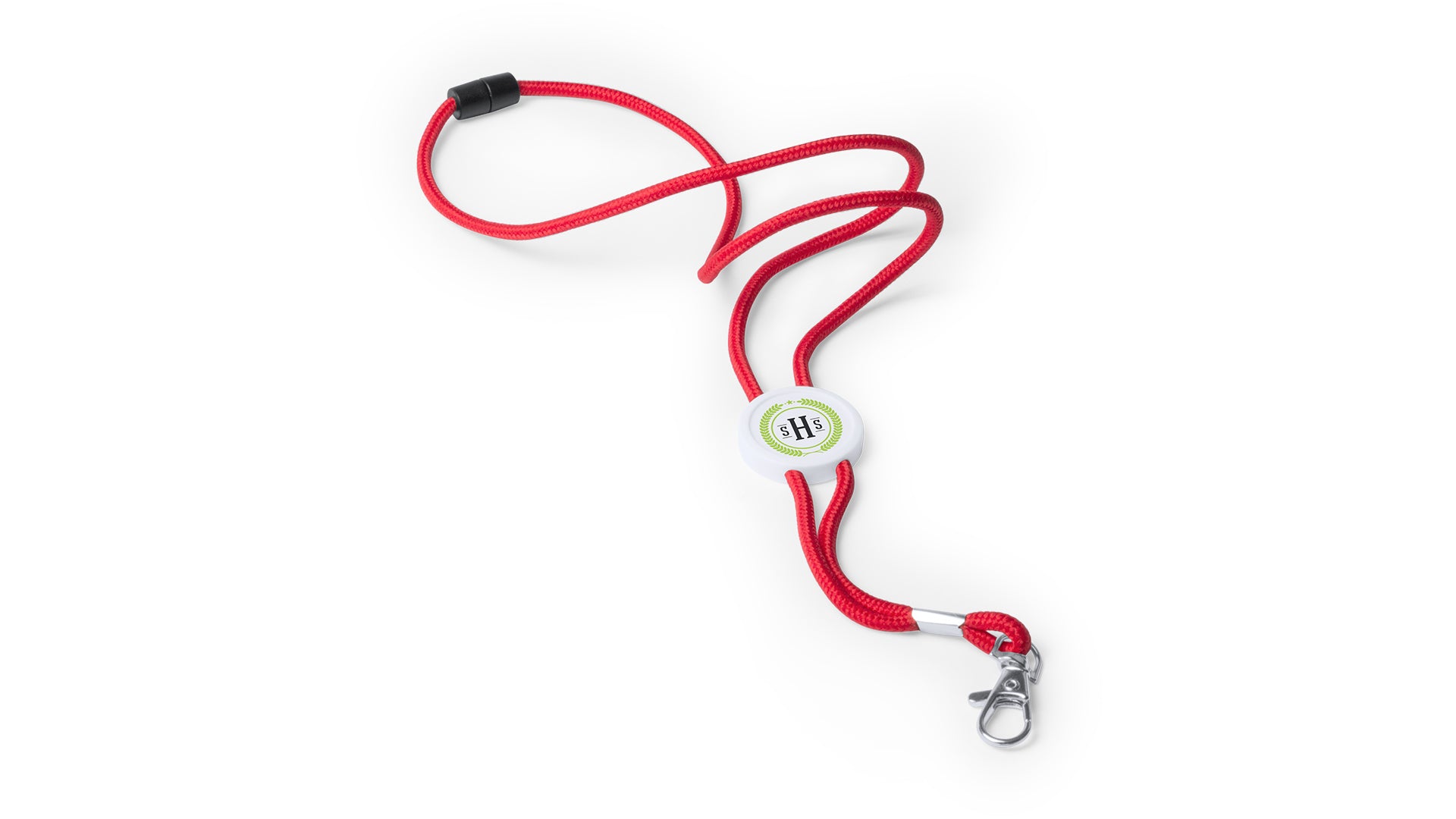 Lanyard en polyester avec mousqueton en métal PERUX avec marquage logo